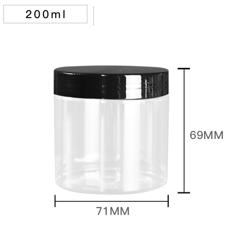 IBELONG Wholesale 100ml 120ml 150ml 200ml 250ml empty jar for candy with golden aluminum cap candy cookie jar with lid