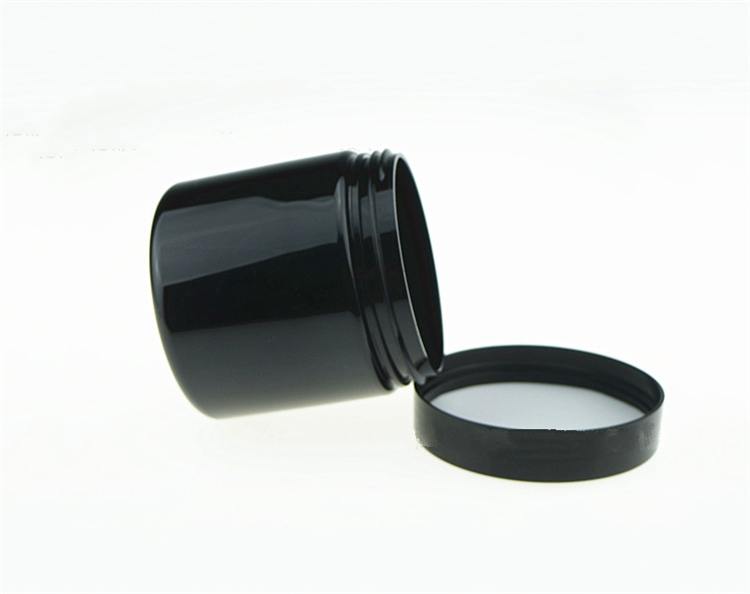 IBELONG Wholesale 250 ml empty black pet plastic tooth powder packaging jar container
