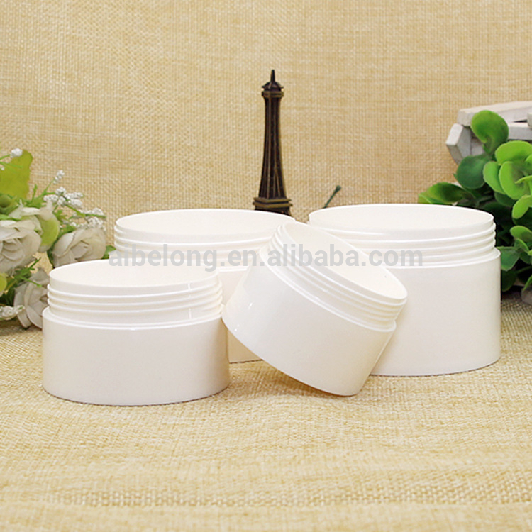 IBELONG hot sale 30g 50g 100g 120g cheap empty glossy white cosmetic plastic packaging jar for cream manufacturer