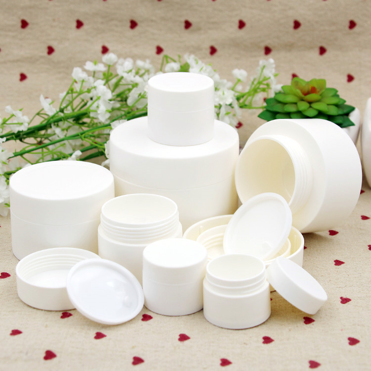 IBELONG hot sale 3g 5g 10g 15g 30g 50g 80g cheap empty frosted white cosmetic pp plastic packaging jar for cream manufacturer