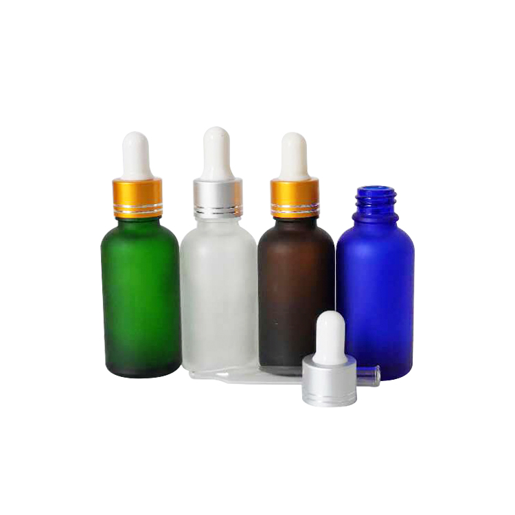 IN STOCK 30ml clear frosted glass dropper bottle essential oil bottle massage oil bottle