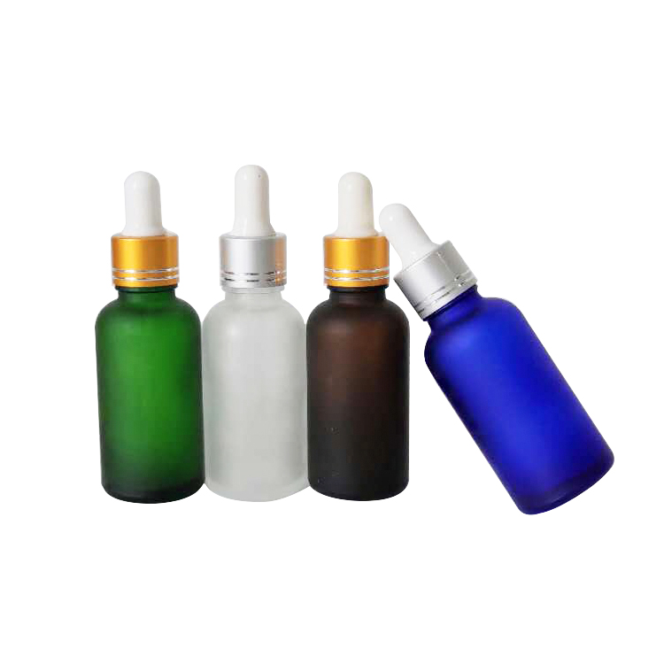 IN STOCK 30ml clear frosted glass dropper bottle essential oil bottle massage oil bottle