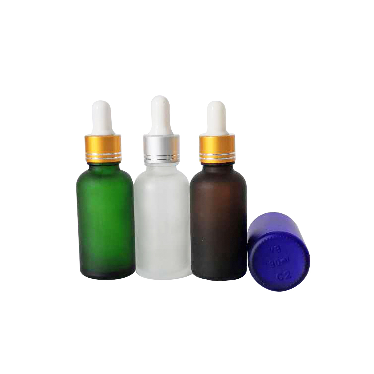 IN STOCK 30ml clear frosted glass dropper bottle essential oil bottle massage oil bottle