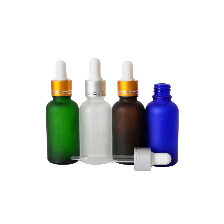 IN STOCK 30ml clear frosted glass dropper bottle essential oil bottle massage oil bottle