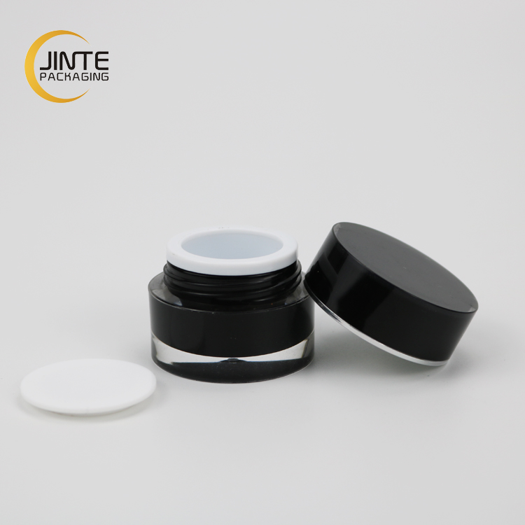 IN STOCK China Suppliers Cosmetic Packaging, 5g Black UV Nail Gel Acrylic Jar