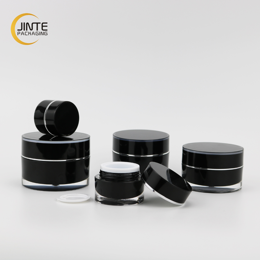 IN STOCK China Suppliers Cosmetic Packaging, 5g Black UV Nail Gel Acrylic Jar