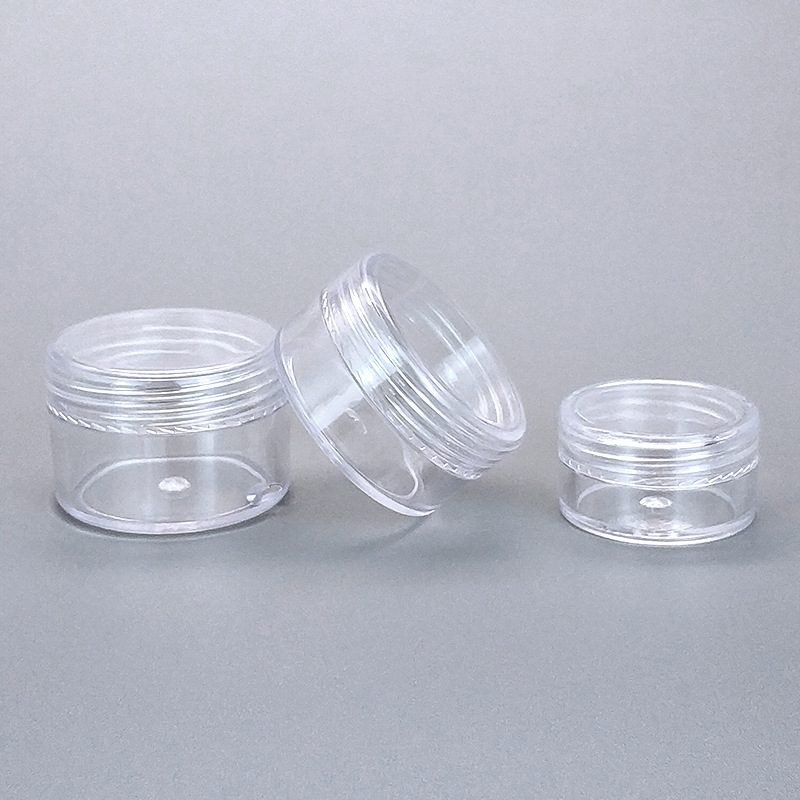IN STOCK Empty 10G Mini Clear Plastic Jar with Lid