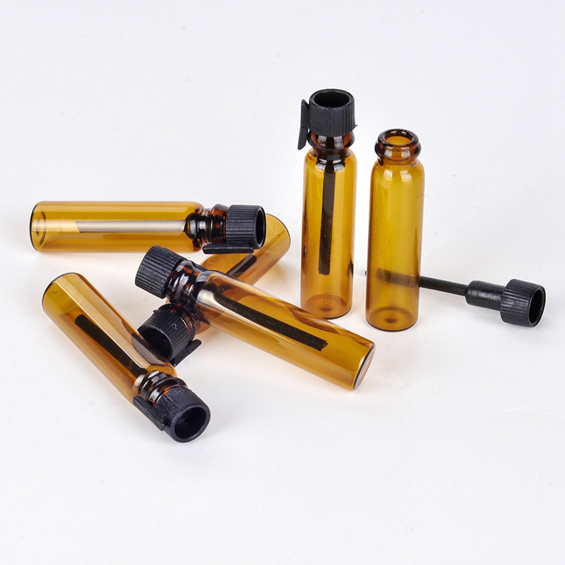 IN STOCK Wholesale 1Ml Small Mini Clear Empty Glass Perfume Bottles