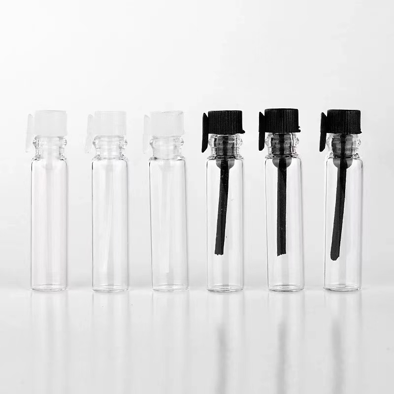 IN STOCK Wholesale 1Ml Small Mini Clear Empty Glass Perfume Bottles