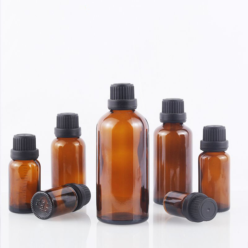 IN STOCK! amber 5ml 10ml 20ml 30ml dropper glass brown perfume bottle essential oil use