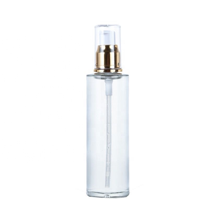IN STOCK luxury 30ml 50ml 100ml glass serum airless bottle with pump
