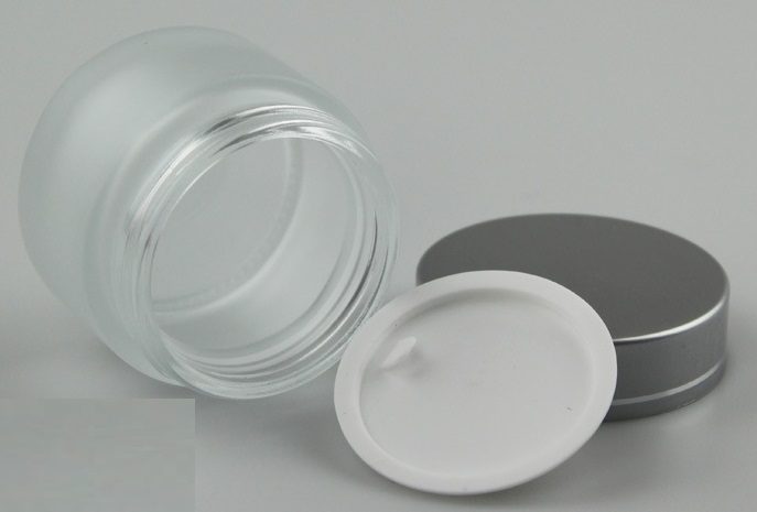 IN STOCk 30g Clear Glass Cream Lotion Jar With Lid