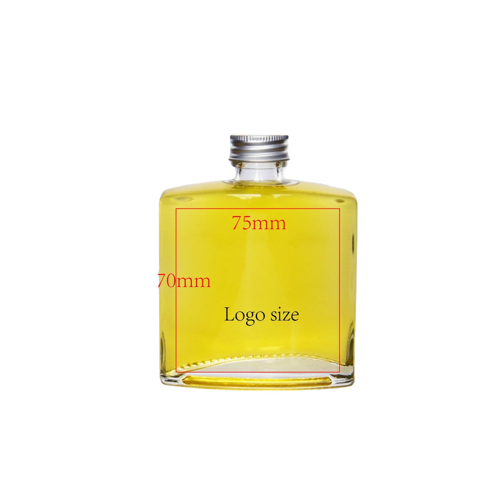 INS Style 200ml 250ml Hip Flask Cold Brew Coffee Glass Bottle Square Glass Bottle