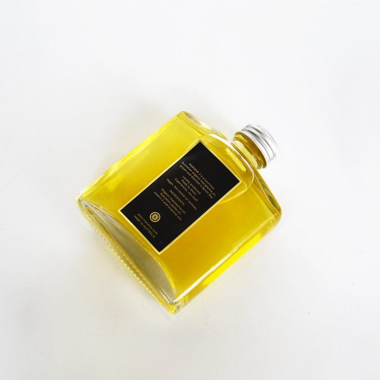 INS Style 200ml 250ml Hip Flask Cold Brew Coffee Glass Bottle Square Glass Bottle