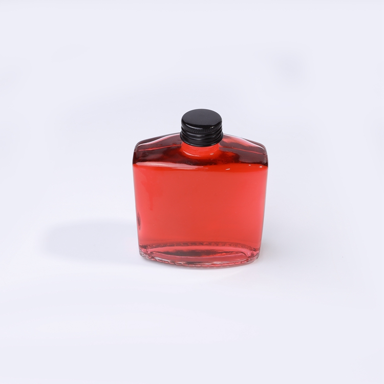 INS Style 200ml 250ml Hip Flask Cold Brew Coffee Glass Bottle Square Glass Bottle