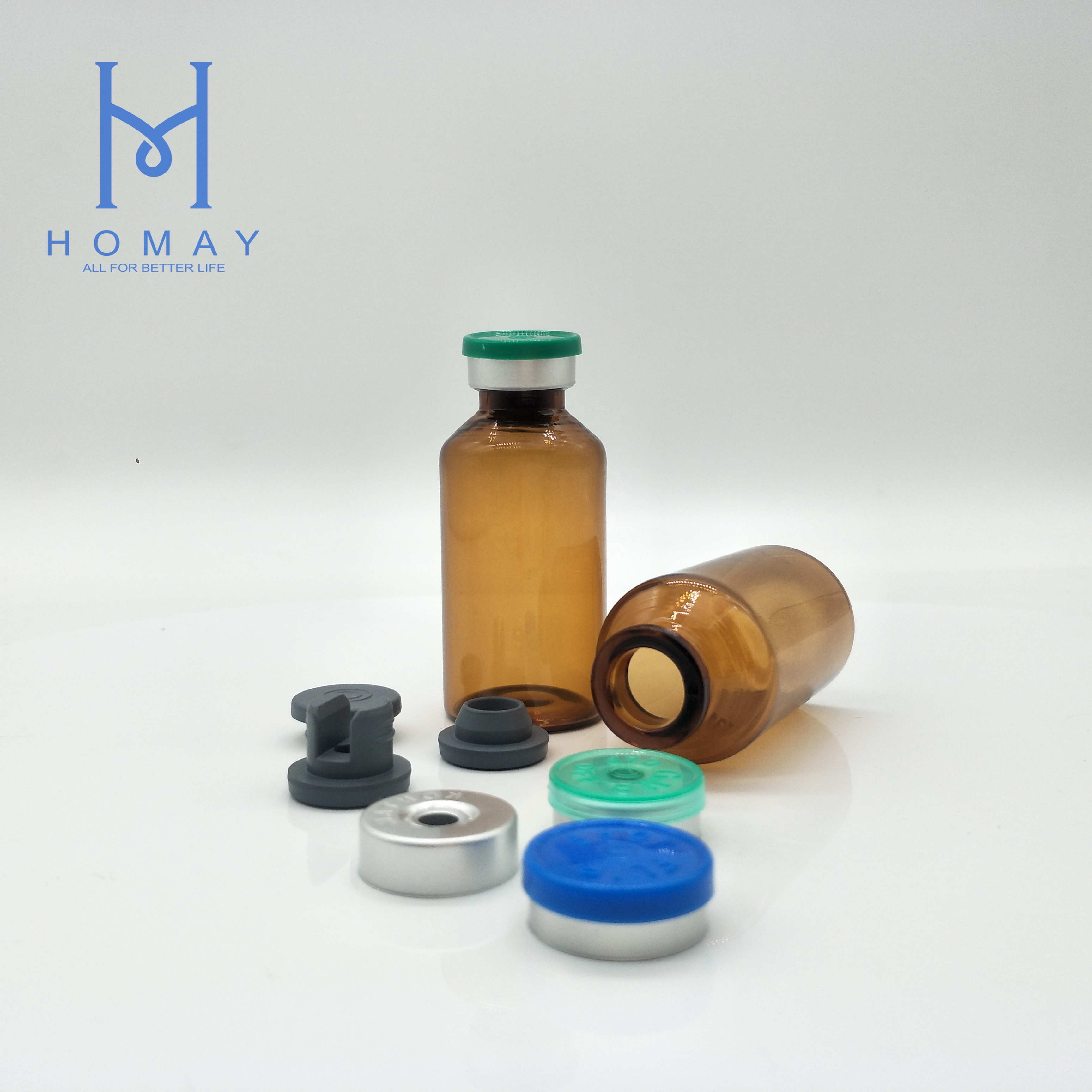 ISO 2ml 4ml,6ml,8ml,10ml,15ml,20ml,25ml,30ml clear amber glass tubular vials for injection