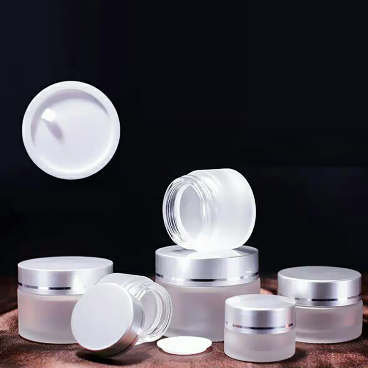 ISO certificated Various Specifications Premium Frosted Glass Cosmetic Jar