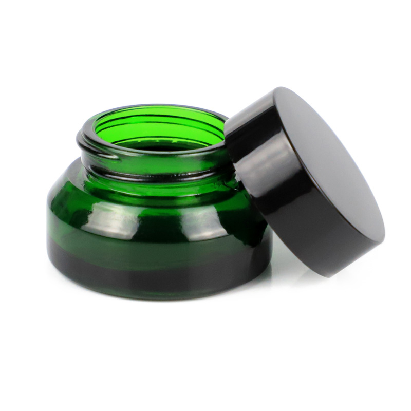 Idealpak Cosmetics Containers and Packaging 2 oz Cream Cosmetic Packaging Glass Storage 250ml Mini Glass Jar with Bamboo Lids