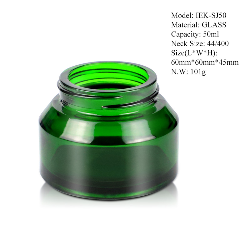 Idealpak Glass Jars Storage and Bottles Bamboo Lid Cream Mini Scrub 4 oz Lotion Luxury Cosmetic Jars