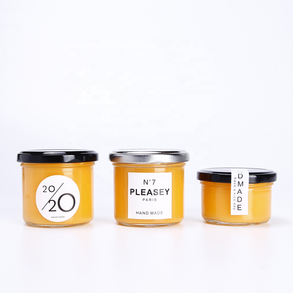 In Bulk Empty wide mouth chili sauce fruit jam packing jar with airtight lid with custom labels storage food
