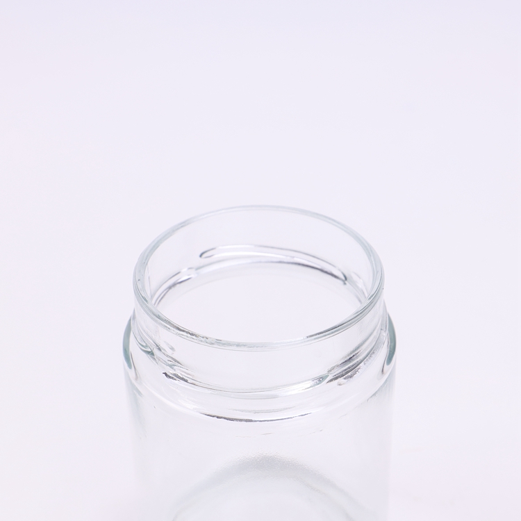 In Bulk Mini Honey Glass Jar Jars Wholesale Custom 1oz 2oz Empty Round Clear Jam Honey Glass Jar
