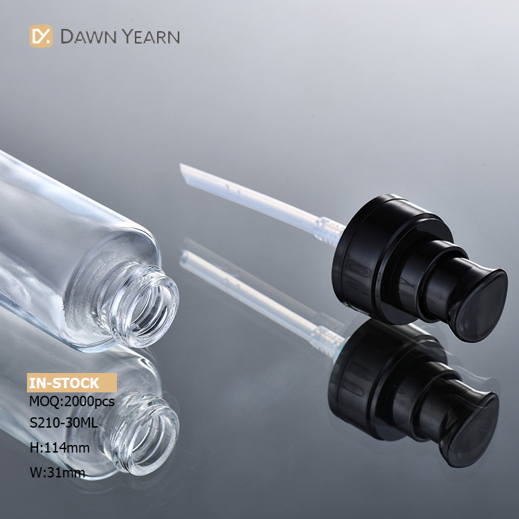 In Bulk wholesale makeup liquid cream packaging glass foundation 30 ml bottle