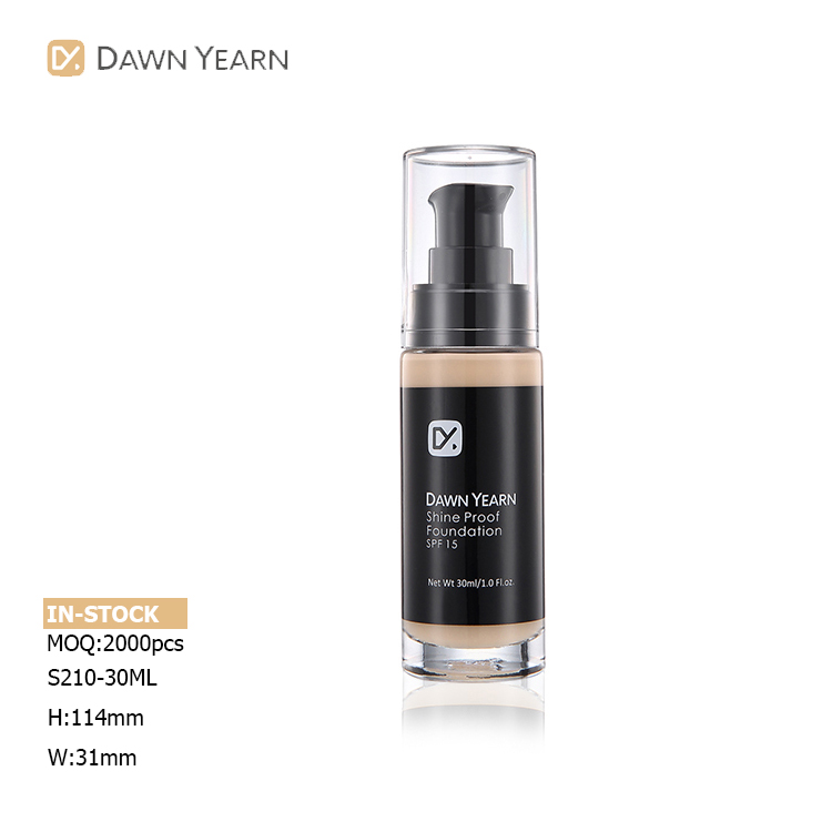 In Bulk wholesale makeup liquid cream packaging glass foundation 30 ml bottle