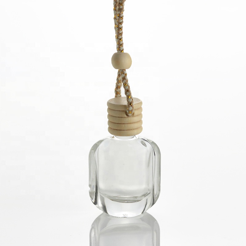 In Stock 10ml Clear Vent Empt Air Freshener Bottle Hanging Car Perfume Glass Bottle (CG09B)