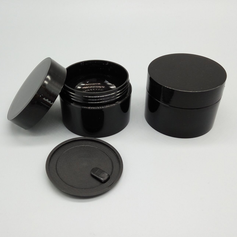 In Stock 15g Small Plastic PP Round Black Cosmetic Nail Gel Jar Container for Nail Gel