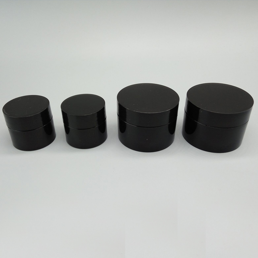 In Stock 15g Small Plastic PP Round Black Cosmetic Nail Gel Jar Container for Nail Gel