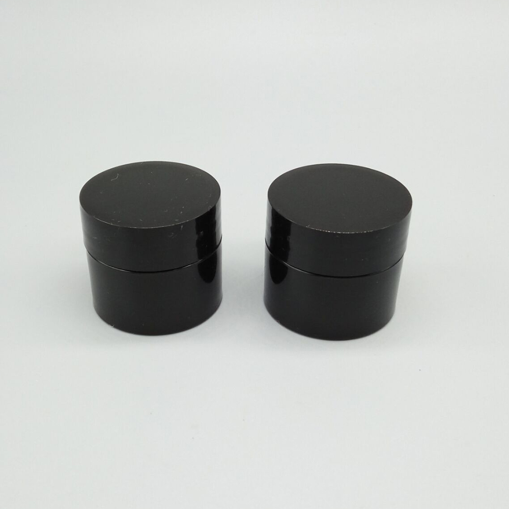 In Stock 15g Small Plastic PP Round Black Cosmetic Nail Gel Jar Container for Nail Gel