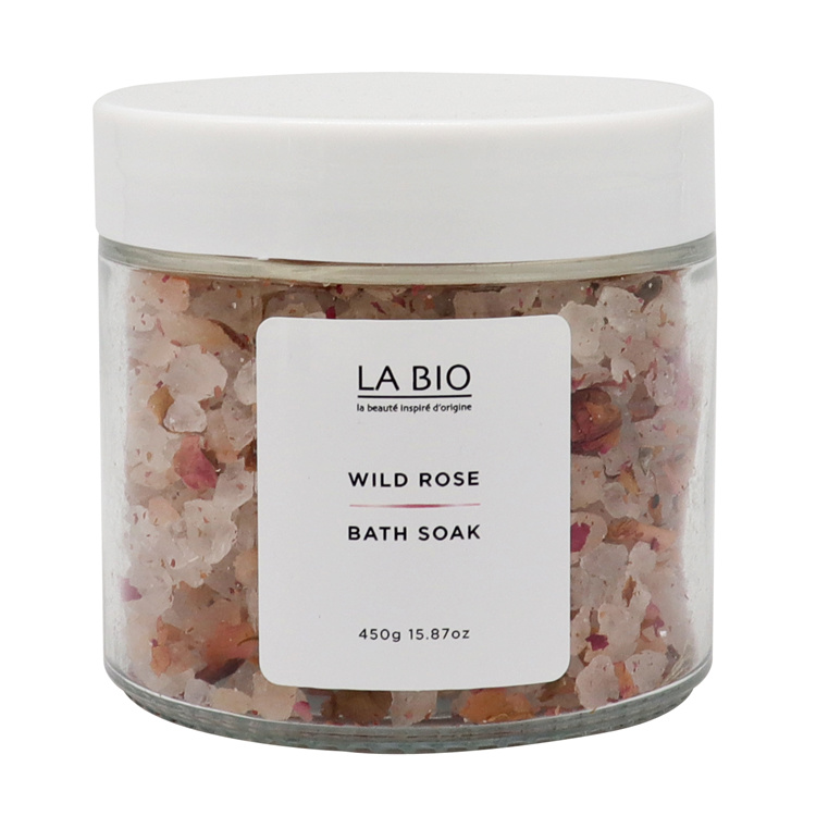 In Stock 200ml 220ml 250ml Glass jars for Bath Salts with Rose Petals