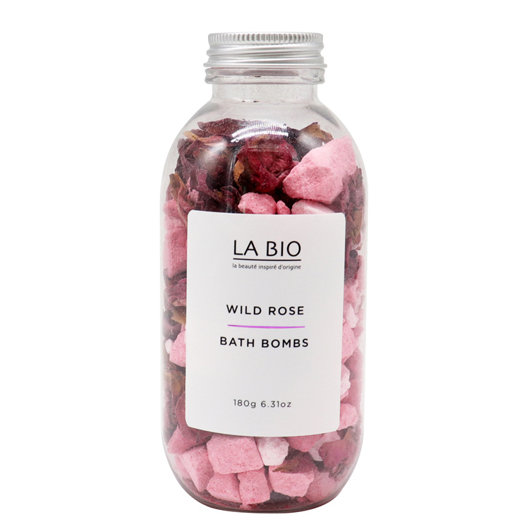 In Stock 200ml 220ml 250ml Glass jars for Bath Salts with Rose Petals