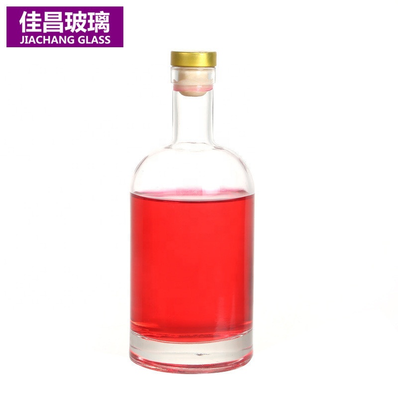 In Stock 200ml 375ml 500 ml 750 ml Alcohol Glass Bottle Vodka Whiskey with Rubber Stopper
