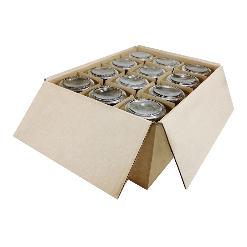 In Stock 500ml glass honey jar round with tin lid