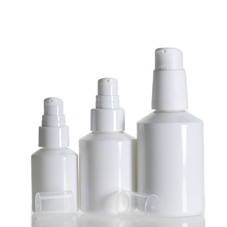 In Stock   50g 90g 120g  Cosmetic Jar White Porcelain Packaging For Skincare