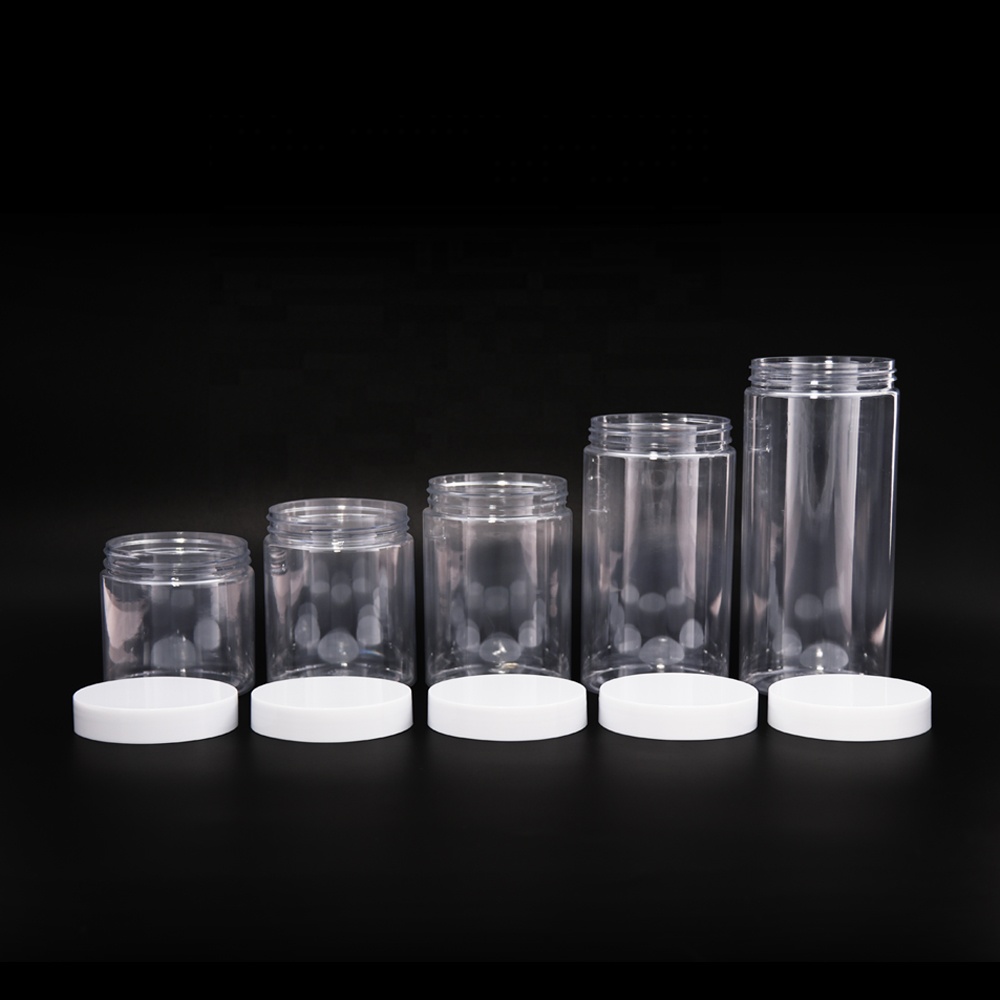 In Stock 50ml 80ml 100ml 120ml 150ml 200ml 250ml 300ml 400ml 500ml Pet Plastic Jars For Food Or Cream Packaging
