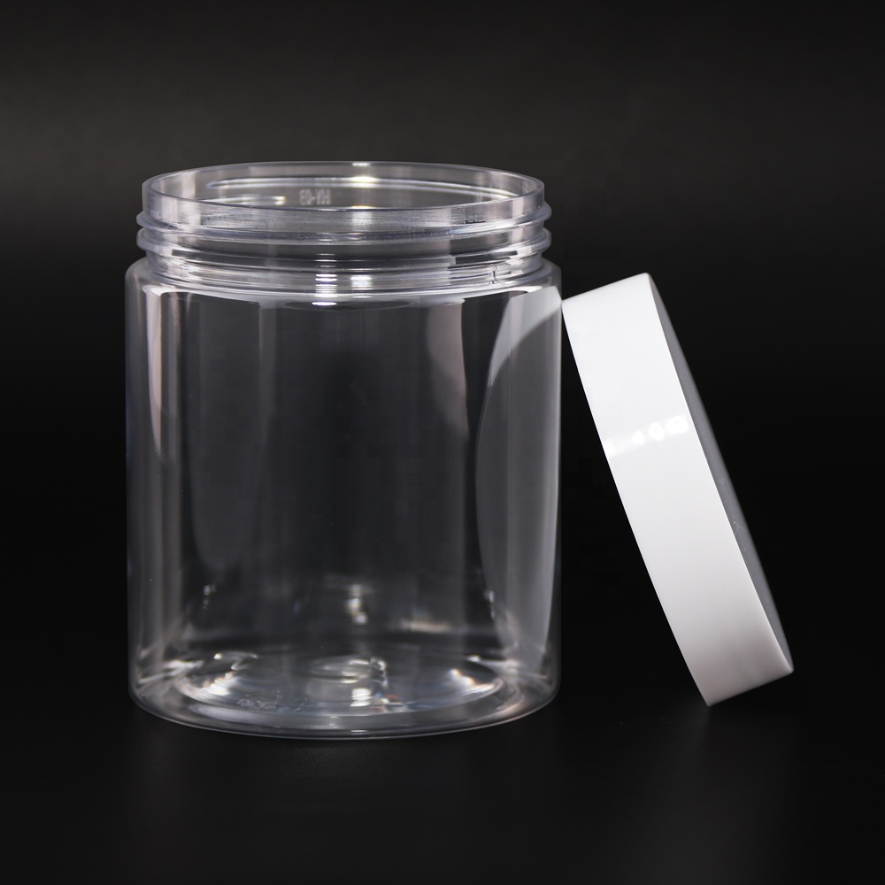 In Stock 50ml 80ml 100ml 120ml 150ml 200ml 250ml 300ml 400ml 500ml Pet Plastic Jars For Food Or Cream Packaging