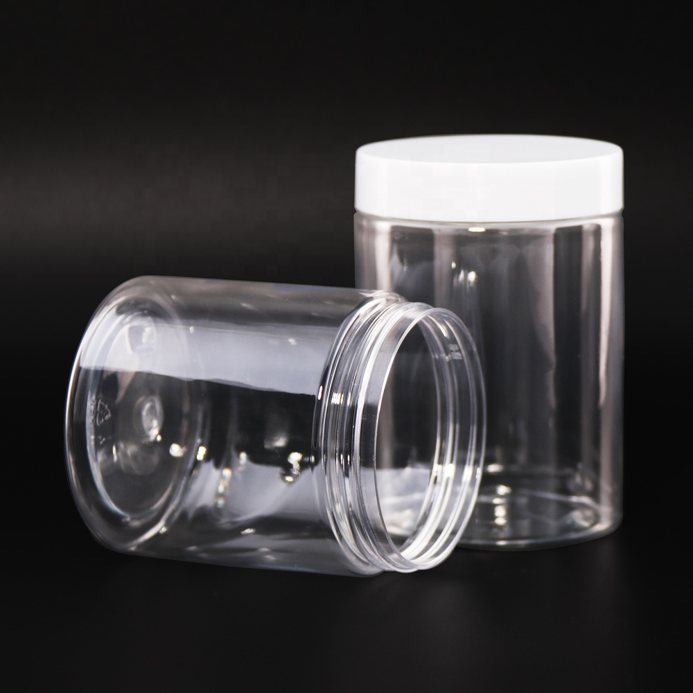 In Stock 50ml 80ml 100ml 120ml 150ml 200ml 250ml 300ml 400ml 500ml Pet Plastic Jars For Food Or Cream Packaging