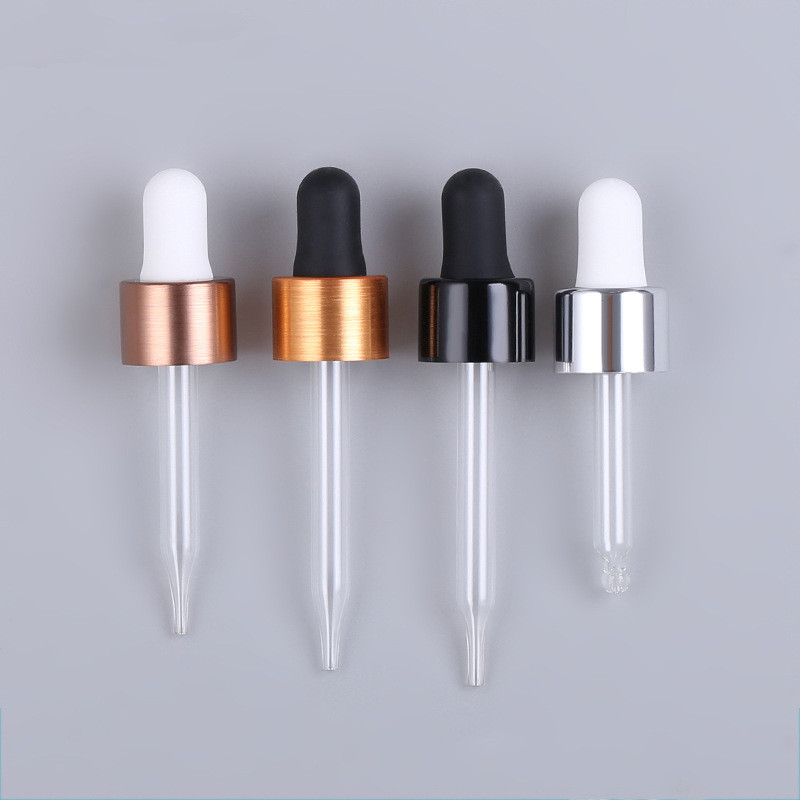 In Stock 5ml 10ml 15ml 20ml 30ml 50ml 100ml Rose Gold Glass Dropper Bottles Rose Golden lids