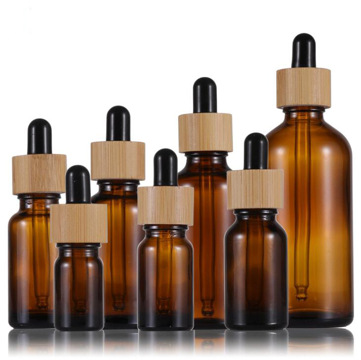 In Stock 5ml 10ml 15ml 20ml 30ml 50ml 100ml Rose Gold Glass Dropper Bottles Rose Golden lids