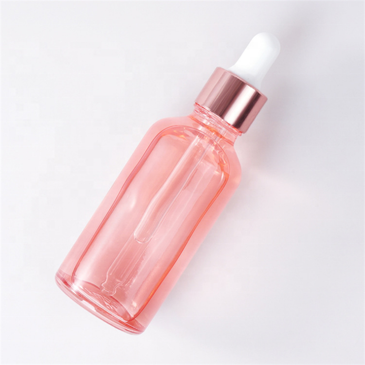 In Stock! 5ml 10ml 15ml 20ml 30ml 50ml 100ml glass rose gold dropper bottle for essential oil/cosmetics