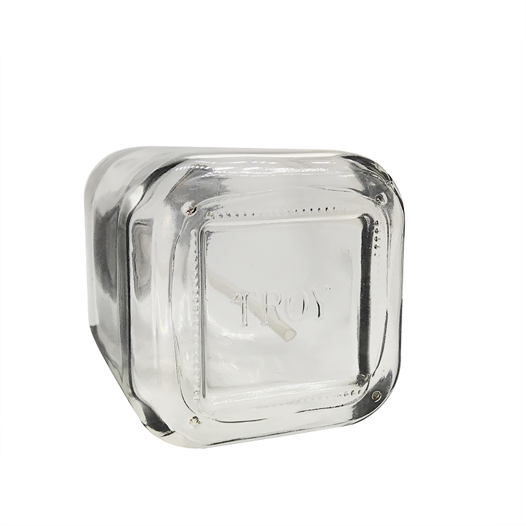 In Stock Bathroom use 500ml Square Glass Hand Sanitizer Bottle with Foaming Pump Lid