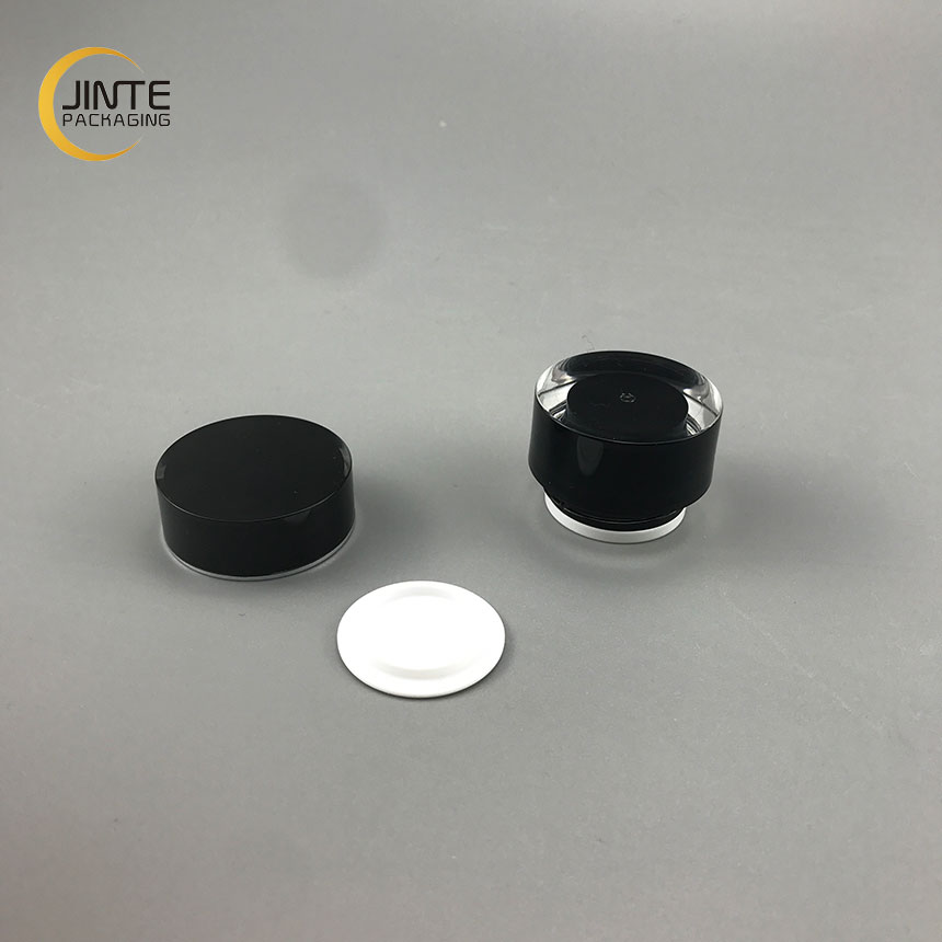 In Stock China Suppliers Cosmetic Packaging 5g Black UV Nail Gel Acrylic Jar