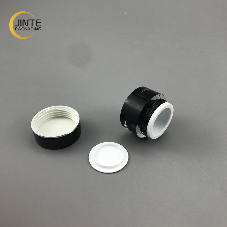 In Stock China Suppliers Cosmetic Packaging 5g Black UV Nail Gel Acrylic Jar