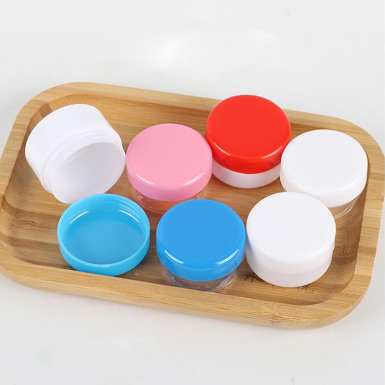 In Stock Colorful Cosmetic Jar 5g 10g 15g 20g 30g 50g Plastic Face Cream Cosmetic Jar Empty Paste Container