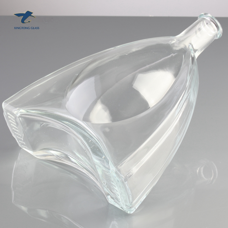 In Stock Decoration 1000Ml Brandy Glass Bottle With Custom Label