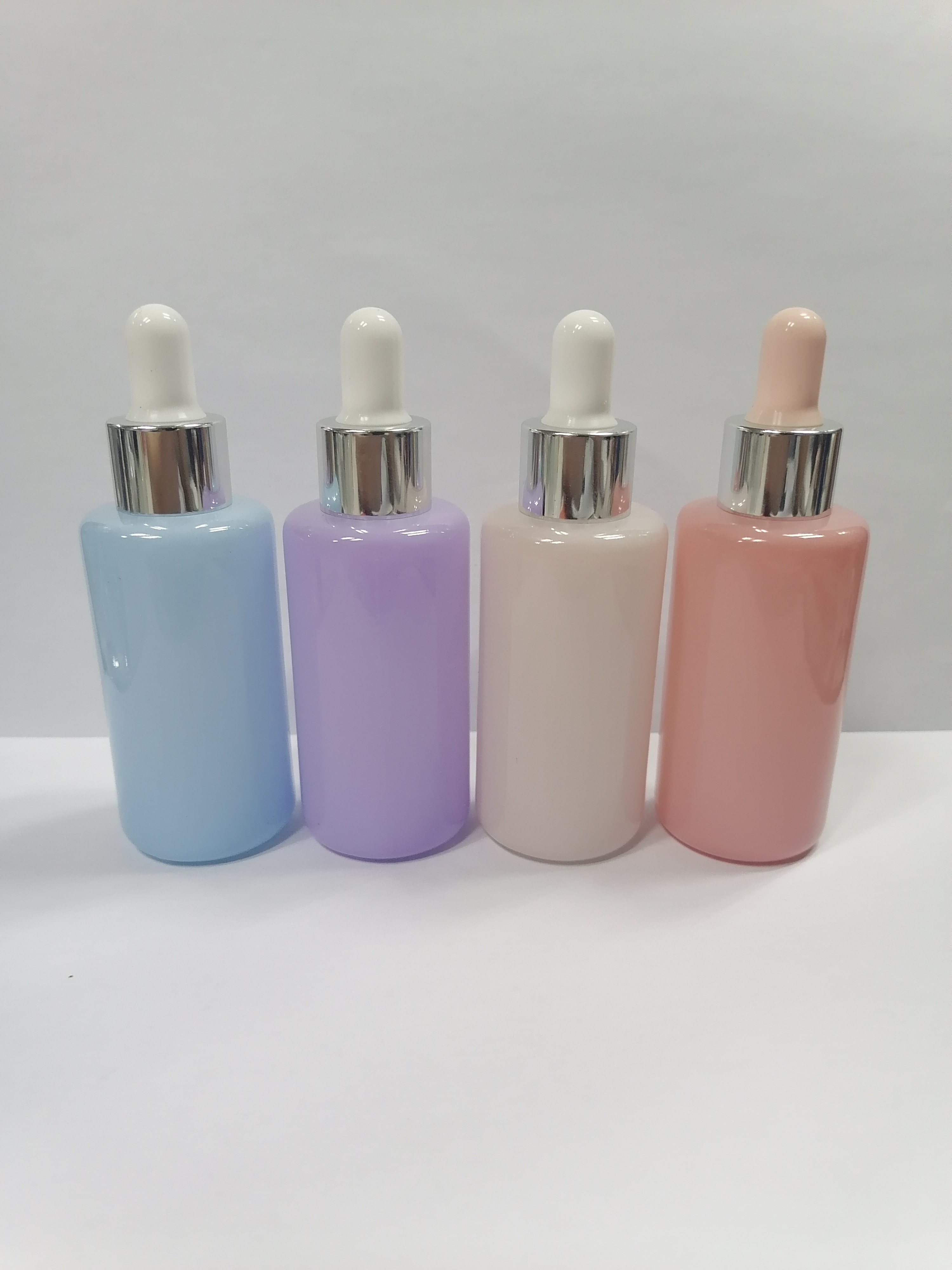 In Stock Empty Glass Dropper Bottles 30ml Fancy Dropper Bottles packaging for oil/serum OEM with logo printed or hot foiled
