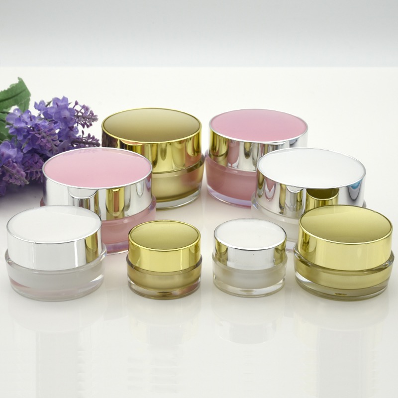 In Stock Factory 20g Pink Cream Cosmetic Jars Luxury Packaging Cosmetic Plastic