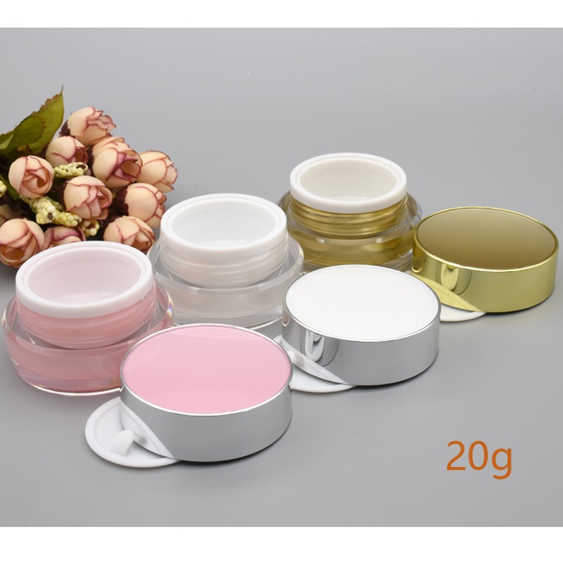 In Stock Factory 20g Pink Cream Cosmetic Jars Luxury Packaging Cosmetic Plastic